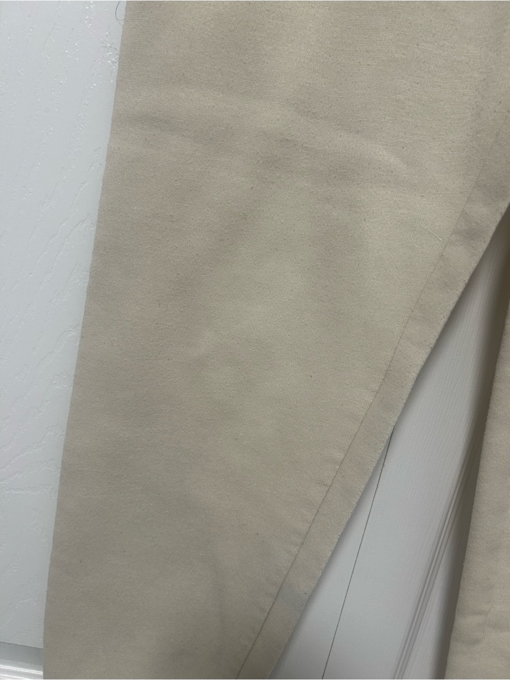 Cream Drawstring Waist Joggers - Picture 6 of 9